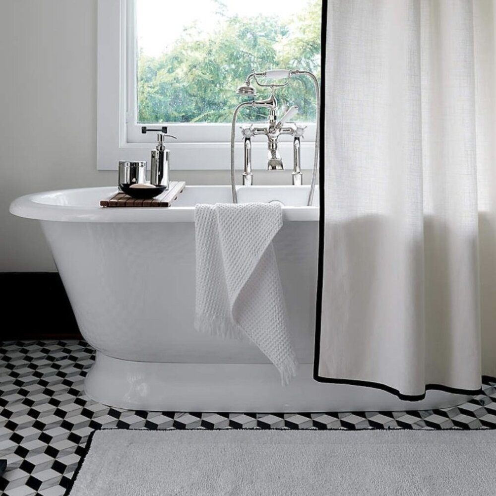Brand New with tags CB2 Cotton "Capri" Shower Curtain